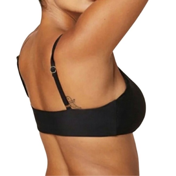 Andie Swim The Riviera Bikini Scoop Neck Buckles Black Size Large vacation beach - Picture 3 of 14